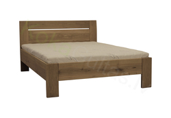 Oak bed Lauma Azur