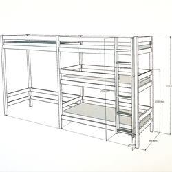 Bunk bed Gunda 4ST